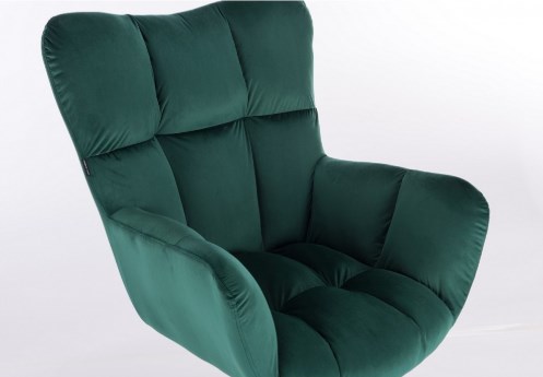 fotele butelkowa zieleń do salonu imitujące poduszkę, która otula cię z każdej strony. Tanie fotele PEDRO wypełnią miejsce w Twoim salonie. 